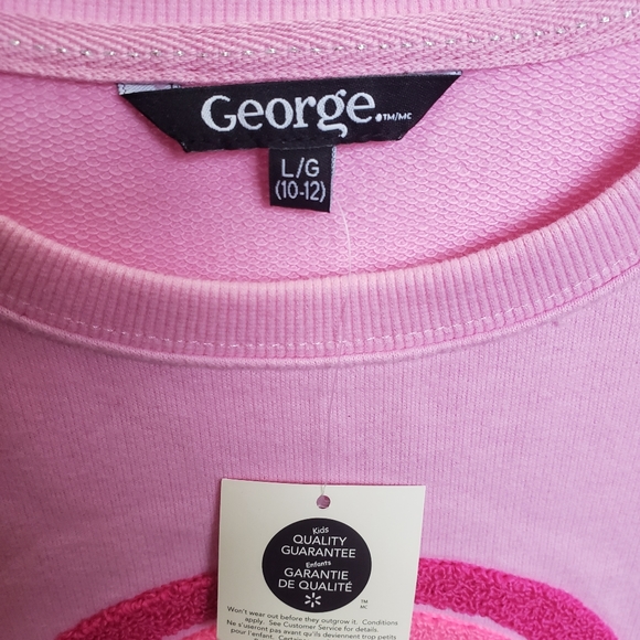 George Creativity Connect Girls Pink Sweater 10-12 - Picture 3 of 4